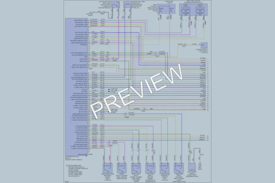 2011 Ford Explorer Supplemental Restraints wiring diagram preview