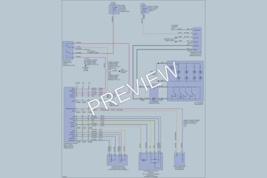 2011 Ford F150 Cruise Control wiring diagram preview with protected circuit layout