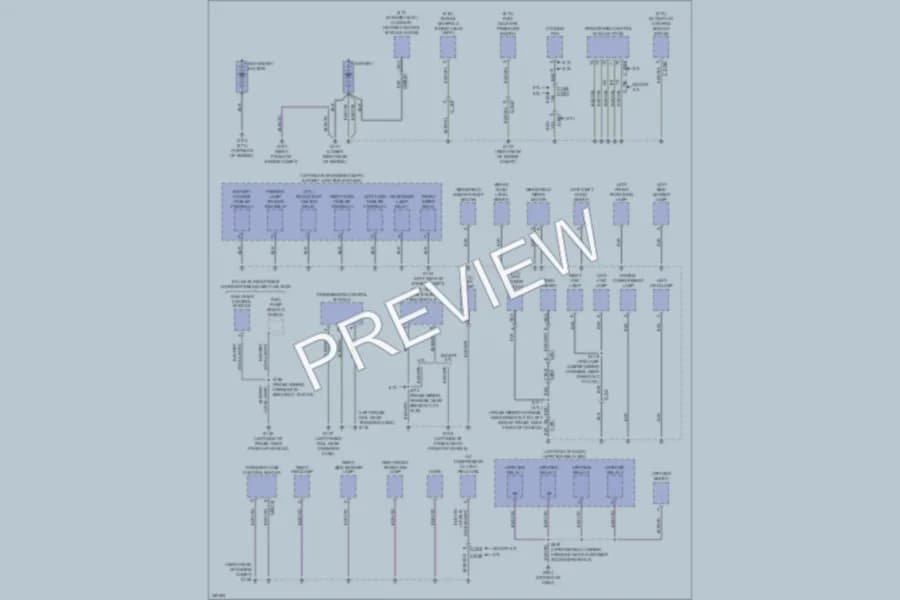 2011 Ford F250 Super Duty Ground Distribution wiring diagram preview with protected circuit layout