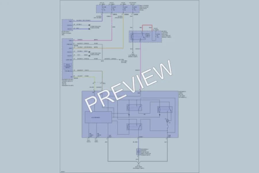 2011 Ford F450ChsCab Wiper Washer wiring diagram preview