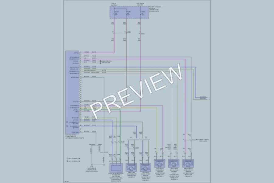 2011 Ford F550ChsCab Anti Lock Brakes wiring diagram preview