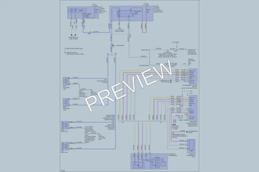 2011 Ford F550ChsCab Exterior Lights wiring diagram preview