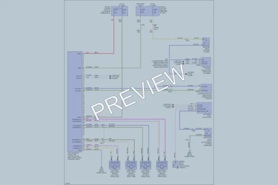 2011 Ford Fiesta Anti Lock Brakes wiring diagram preview