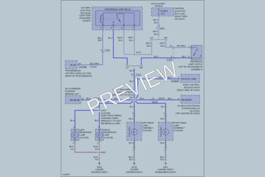 2011 Ford Fiesta Exterior Lights wiring diagram preview