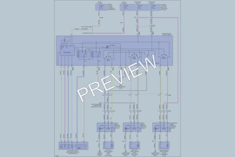 2011 Ford Fiesta Power Windows wiring diagram preview