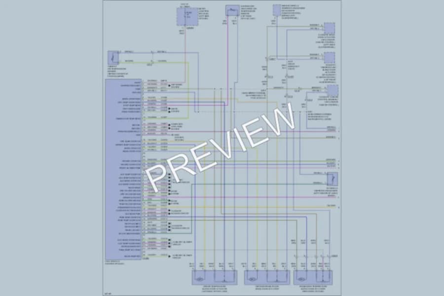 2011 Ford Flex Air Conditioning wiring diagram preview