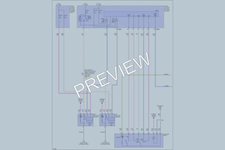 2011 Ford Flex Headlights wiring diagram preview