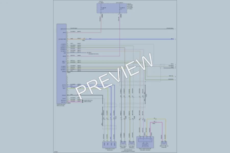 2011 Ford Flex Radio wiring diagram preview
