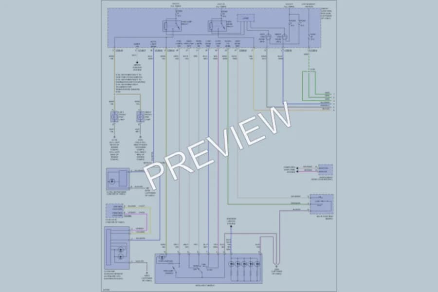 2011 Ford Fusion Headlights wiring diagram preview