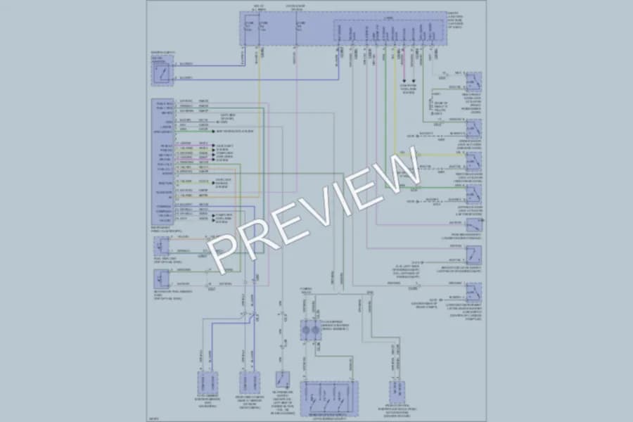 2011 Ford Fusion Instrument Cluster wiring diagram preview