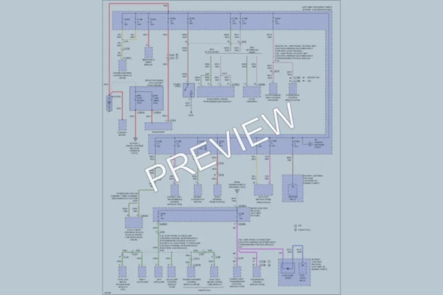 2011 Ford Fusion Power Distribution wiring diagram preview