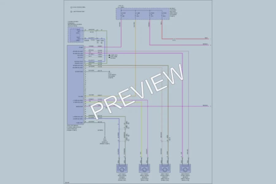 2011 Ford Mustang Anti Lock Brakes wiring diagram preview