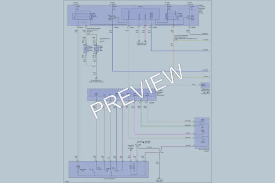 2011 Ford Mustang Headlights wiring diagram preview