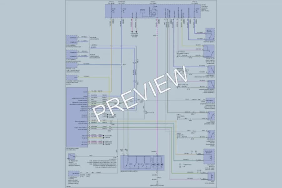 2011 Ford Mustang Instrument Cluster wiring diagram preview