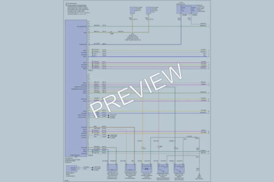 2011 Ford Mustang Supplemental Restraints wiring diagram preview