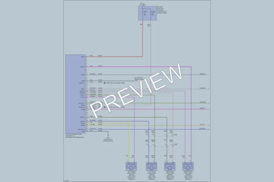 2011 Ford Ranger Anti Lock Brakes wiring diagram preview
