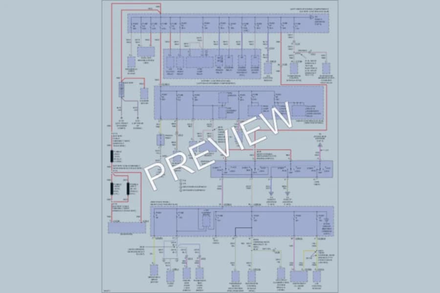 2011 Ford Ranger Power Distribution wiring diagram preview