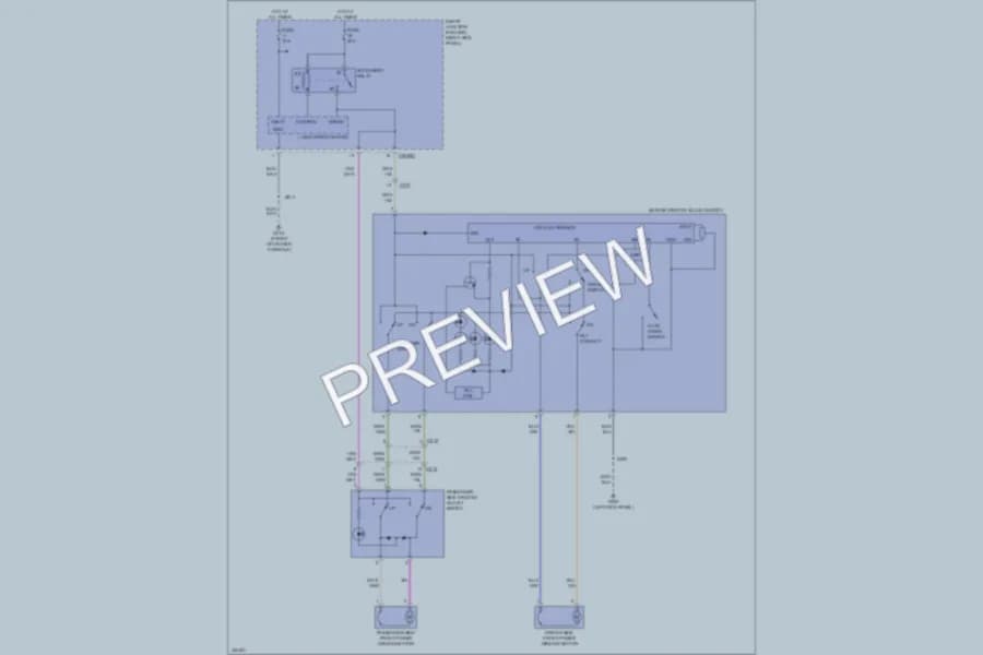 2011 Ford Ranger Power Windows wiring diagram preview