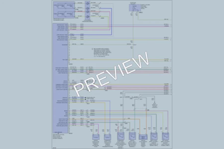 2011 Ford Ranger Supplemental Restraints wiring diagram preview