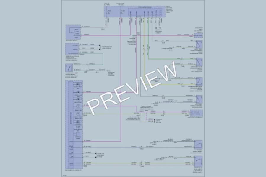 2011 Ford Ranger Warning Systems wiring diagram preview