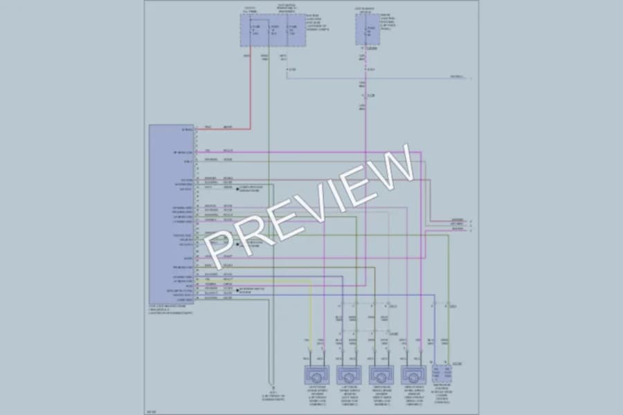 2011 Ford Taurus Anti Lock Brakes wiring diagram preview