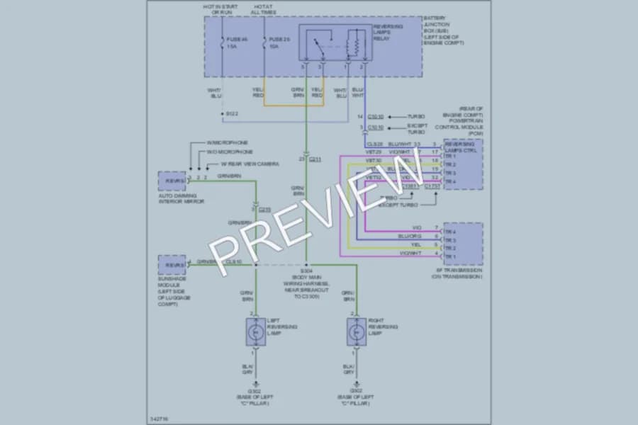 2011 Ford Taurus Exterior Lights wiring diagram preview