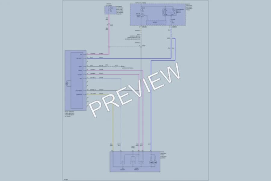 2011 Ford Taurus Power Top Sunroof wiring diagram preview