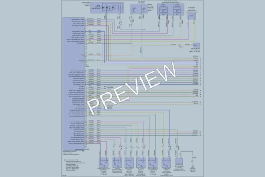 2011 Ford Taurus Supplemental Restraints wiring diagram preview