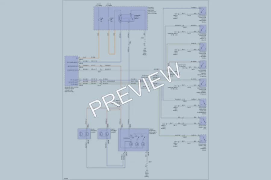 2011 Ford TransitConnect Interior Lights wiring diagram preview