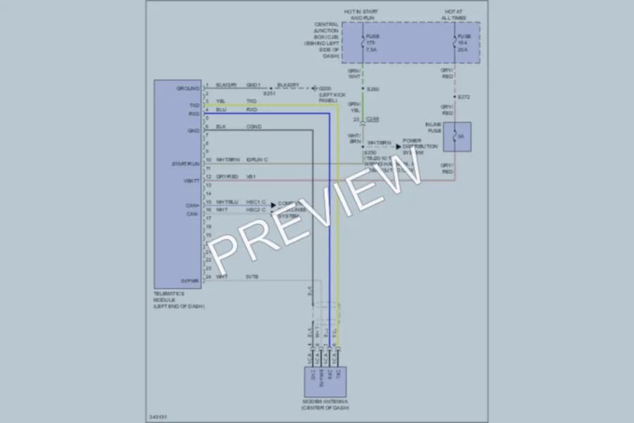 2011 Ford TransitConnect Navigation wiring diagram preview