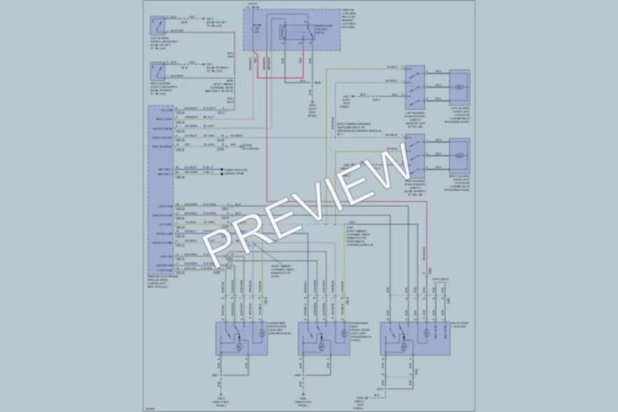 2011 Ford TransitConnect Power Door Locks wiring diagram preview