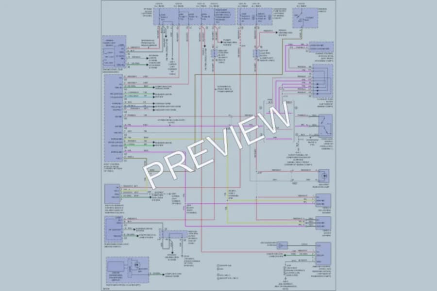 2011 GMC 1500 Anti Theft wiring diagram preview with protected circuit layout