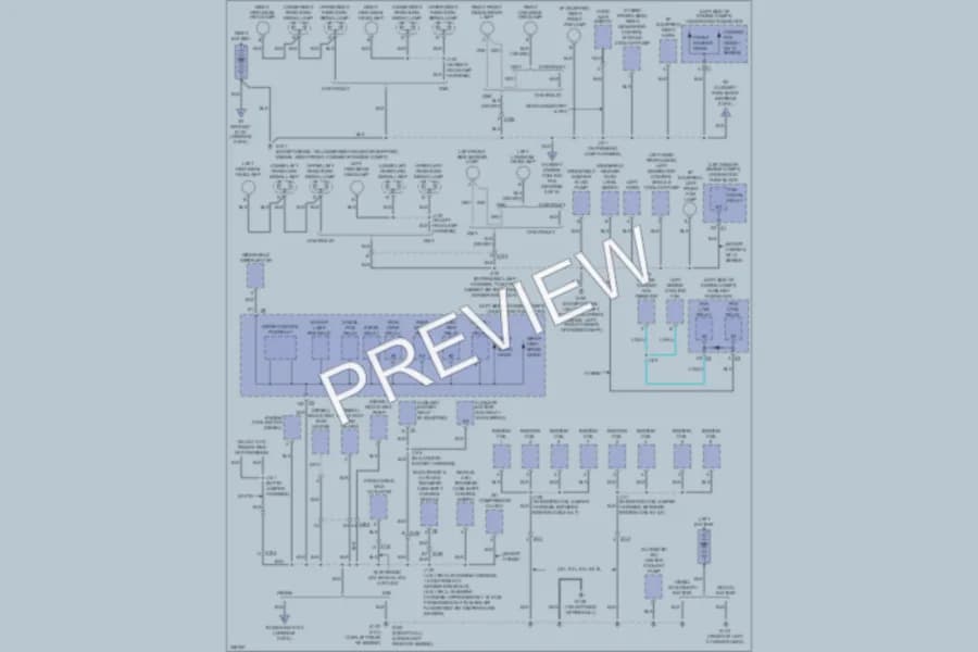2011 GMC 1500 Ground Distribution wiring diagram preview with protected circuit layout