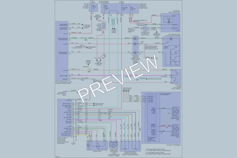 2011 GMC 2500 Hd Cruise Control wiring diagram preview with protected circuit layout