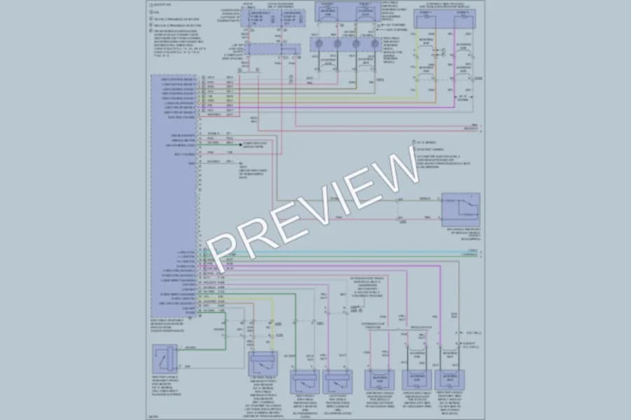 2011 GMC 2500 Hd Supplemental Restraints wiring diagram preview with protected circuit layout