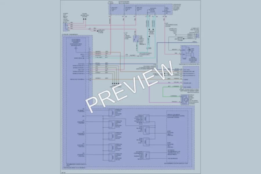 2011 GMC 2500 Hd Transmission wiring diagram preview with protected circuit layout