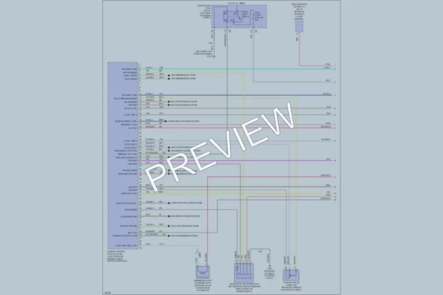 2011 GMC 3500 Hd Engine Performance wiring diagram preview with protected circuit layout