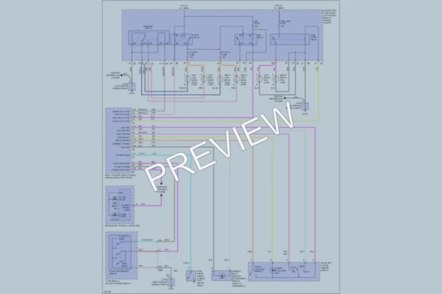 2011 GMC Canyon Headlights wiring diagram preview