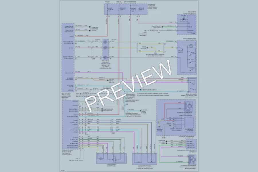 2011 GMC G3500 Cruise Control wiring diagram preview with protected circuit layout
