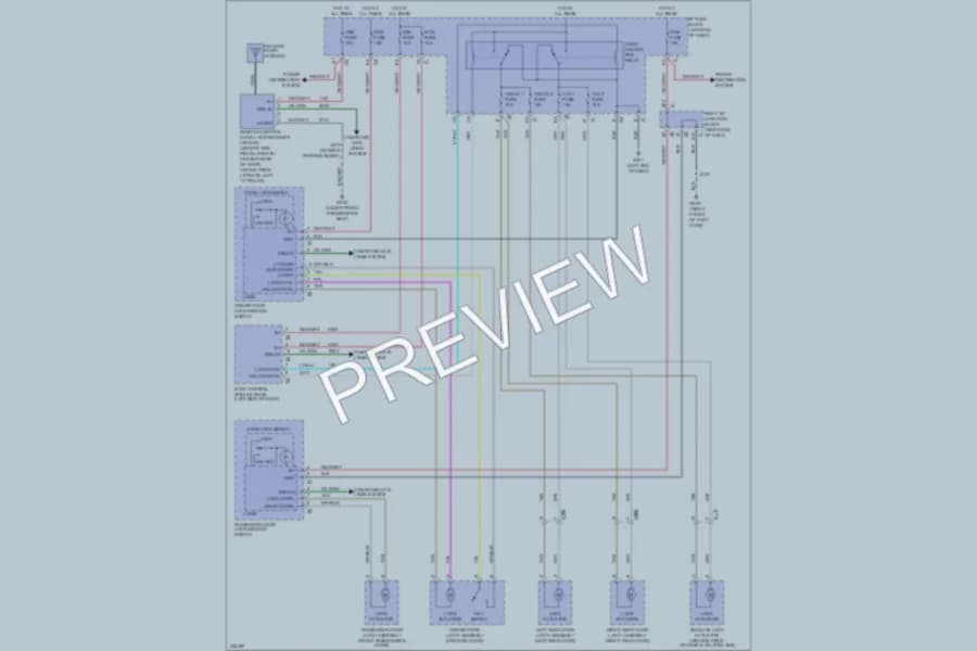 2011 GMC YukonDenali Power Door Locks wiring diagram preview