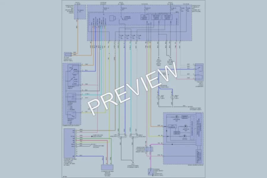 2011 Honda CRV Headlights wiring diagram preview