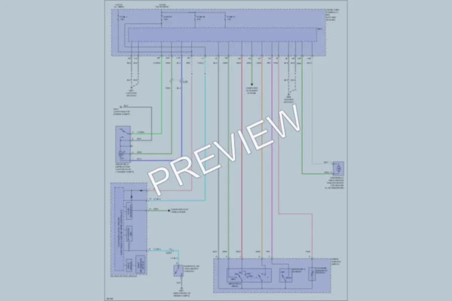 2011 Honda CRZ Wiper Washer wiring diagram preview