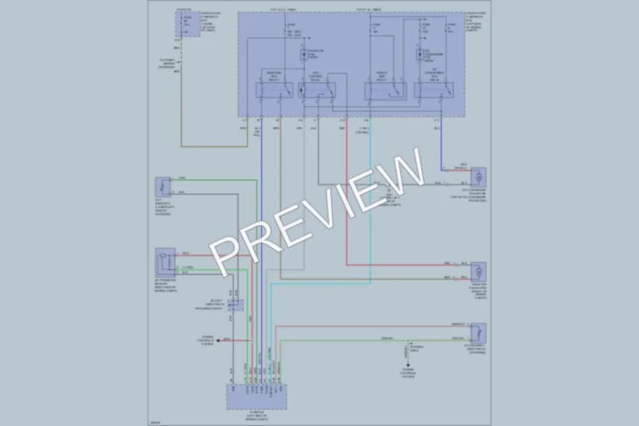 2011 Honda Civic Cooling Fan wiring diagram preview