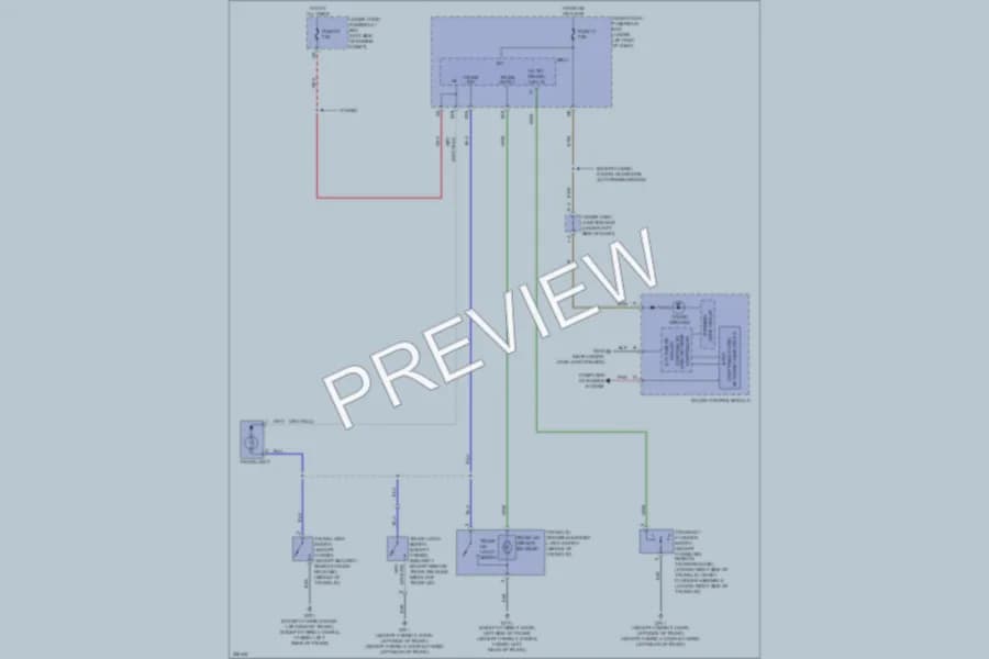 2011 Honda Civic Trunk Tailgate Fuel Door wiring diagram preview