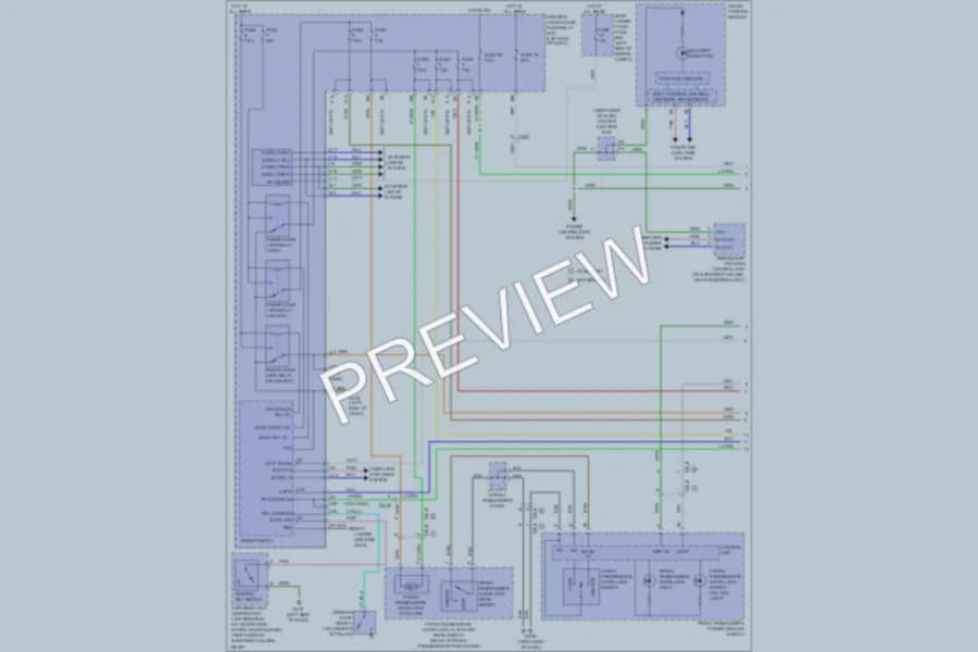 2011 Honda Odyssey Power Door Locks wiring diagram preview
