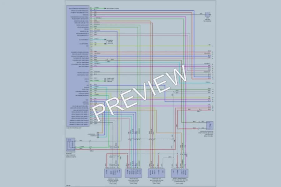 2011 Honda Pilot Air Conditioning wiring diagram preview