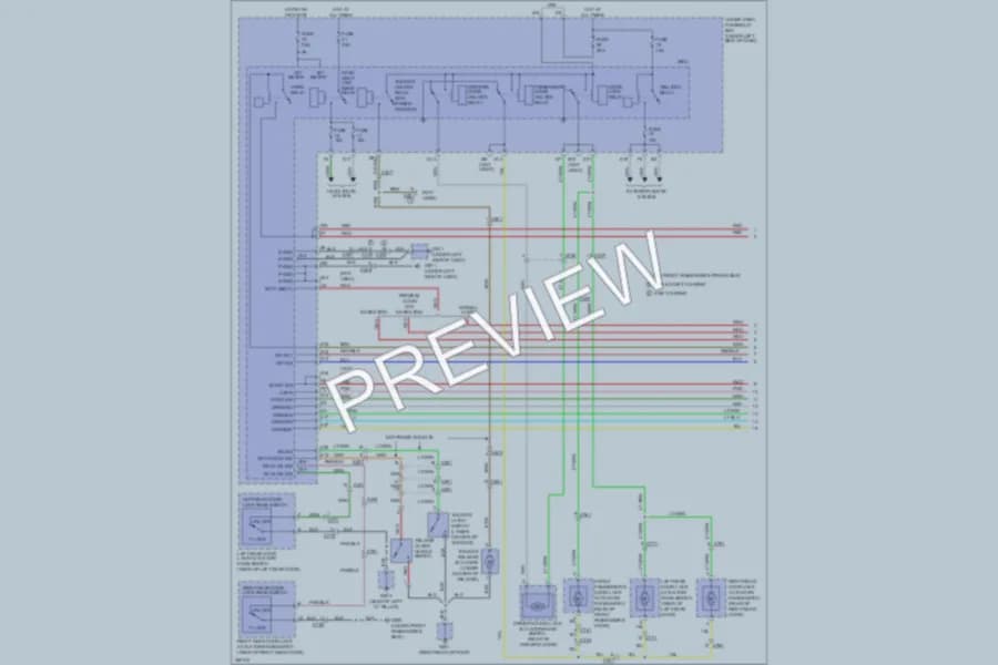 2011 Honda Pilot Power Door Locks wiring diagram preview