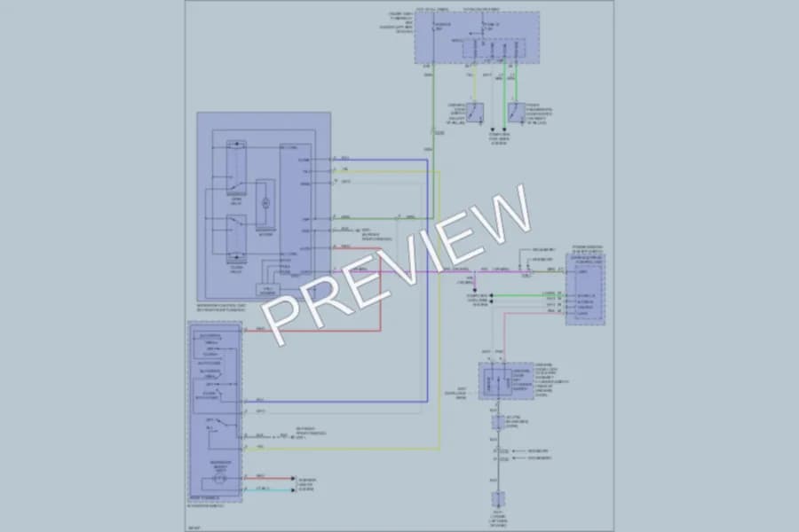 2011 Honda Pilot Power Top Sunroof wiring diagram preview