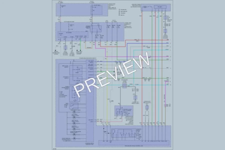 2011 Honda Pilot Power Windows wiring diagram preview