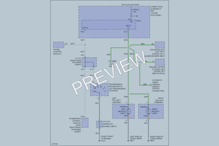 2011 Honda Ridgeline Exterior Lights wiring diagram preview